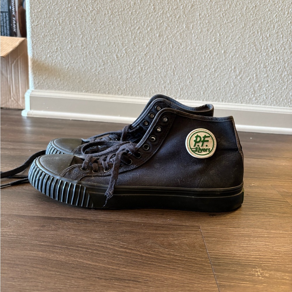 P.F. Flyers Classic Black High-Top Sneakers